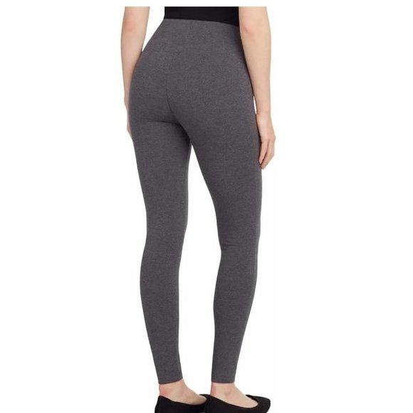 NWT Max & Mia Womens High Waist French Terry Legging Charcoal Size S $60 9HL163 - Picture 2 of 4